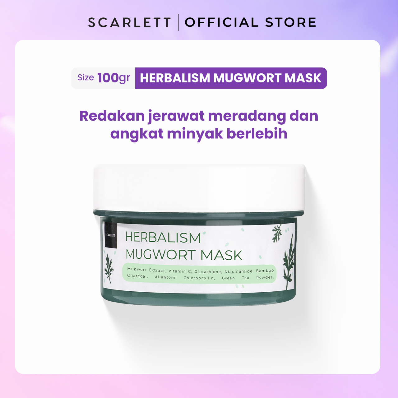 Scarlett Herbalism Mugwort Mask